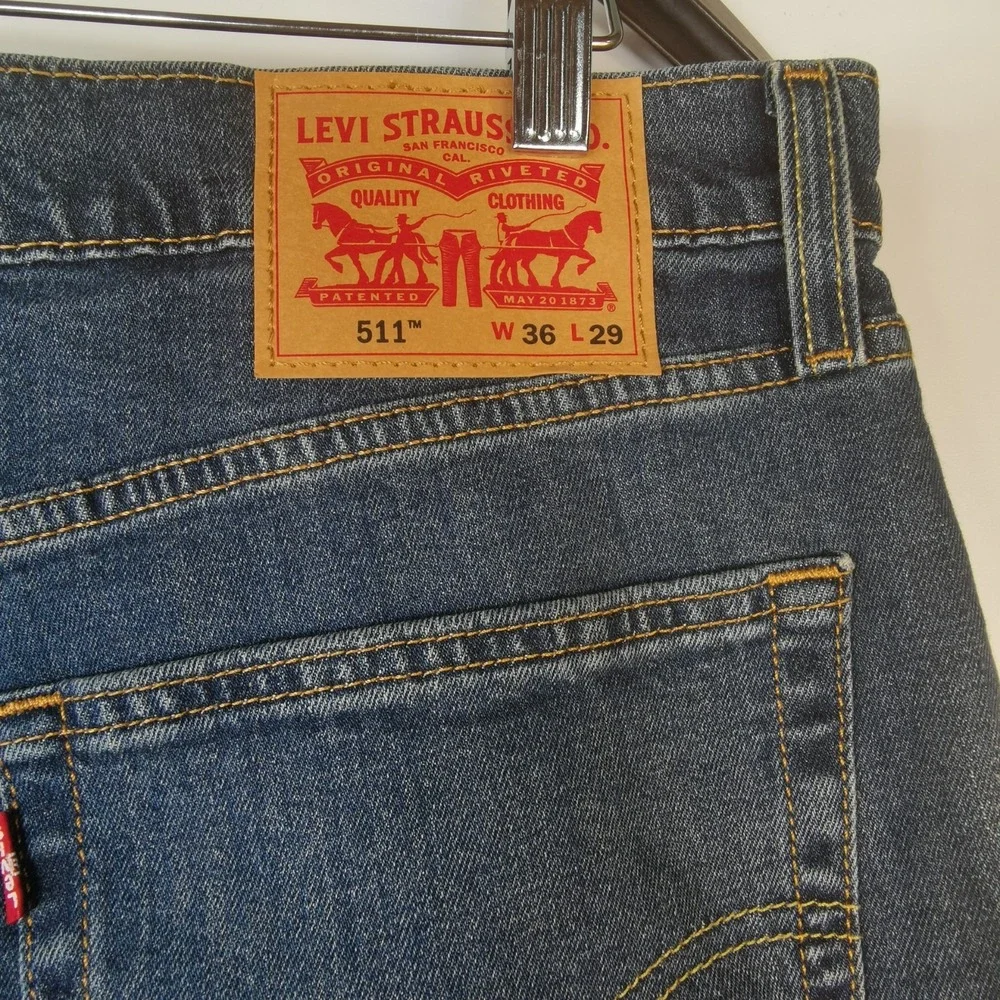 Levi's 511 Jeans Blue Denim Pants Men's Size 36x29